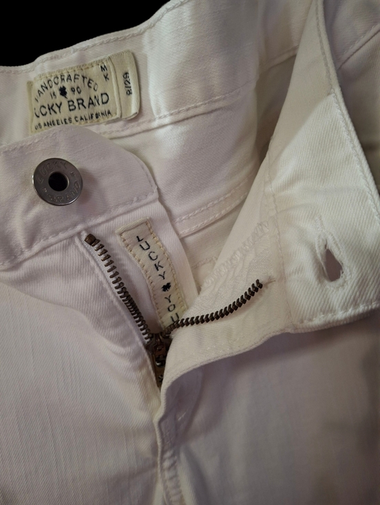 Lucky Brand Sienna Cigarette Cropped Denim White Jeans Women Size 29 - Picture 9 of 16